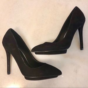 [Dolce Vita] Platform suede black pumps size 6